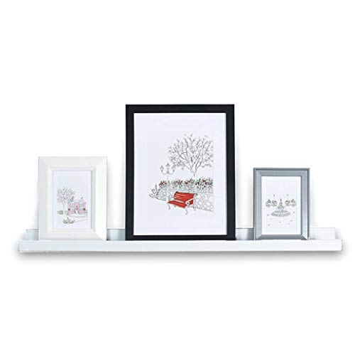 EDGEWOOD Parkwood Wood Wall Shelf Ledge for Picture Frames Books Display, 36-inch, White