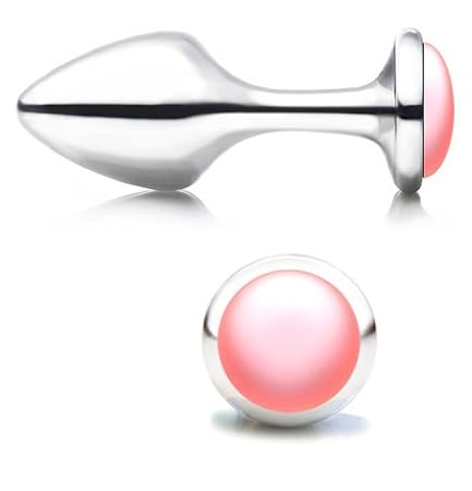 PLUGSMITH Premium Rosebud Anal Plug - Galaxy Medium MoonLight - Rose - MADE IN GERMANY. Garantiert 100% hochwertiger Edelstah