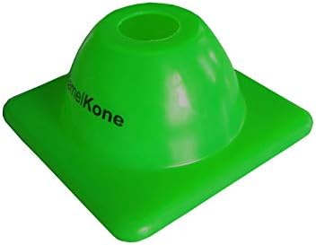 KamelKone Agility Training & Motorcycle Cones for Sports & Kids | Set of 12 Premium Orange Plastic Cones, for Bikes, Traffic & Soccer