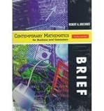 Contemporary Mathematics for Business and Consumers, Brechner, Robert A., 0030262496