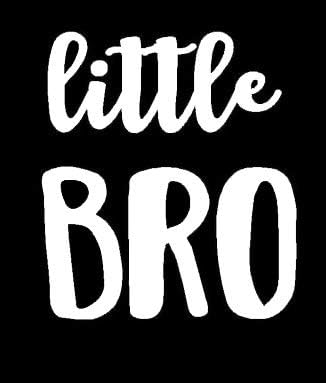 Legacy Innovations LLI Little Bro | Decal Vinyl Sticker | Cars Trucks Vans Walls Laptop | White | 5.5 x 4.9 in | LLI1307