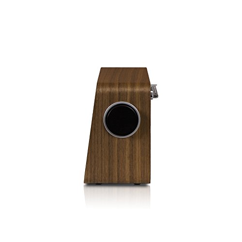 LEMEGA M2A Wi-Fi/DLNA/Spotify connect /Internet Radio/ FM radio with Bluetooth and Clock/Snooze/Alarm table radio (Walnut)