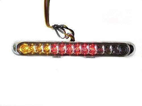 Alchemy Parts Multifunction LED Rear Stop Tail Light with Integrated Indicators Turn Signals, Chrome Finish - Image 4