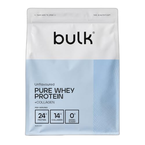 Bulk Pure Whey Protein + Collagen, Unflavoured, 450g