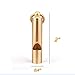 Daixers Portable Brass Emergency/Survival Whistle with Leather Necklace,Set of 2