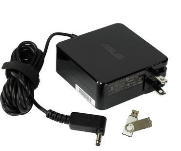 Bundle:2 items -Adapter&Power Cord /USB Drive ;NEW ASUS ADP-65AW A 65W AC Adapter 