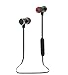Bluetooth Headphones, Magnetic Wireless Earbuds with Build-In Microphone Sweatproof Earpiece Noise Cancelling Sports Earphones for Workout and Running (Black)