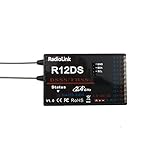 RadioLink R12DS 12CH DSSS FHSS 12 Channel RC Receiver 2.4Ghz for AT9 AT10 AT10II Transmitter Remote Controller System Radio Aircraft Helicopter Drone