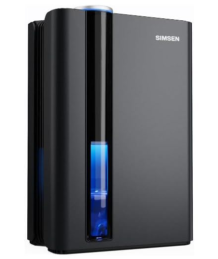 Photo 1 of SIMSEN 95oz Dehumidifiers for Home, 800 sq ft Quiet Small Dehumidifier with Drain Hose, Dehumidifiers for Bedroom Bathroom Basements Closet RV (Black)