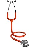 3M Littmann Classic III Stethoscope, Machined Stainless Steel Chestpiece, Orange Tube, 27 inch, 5629