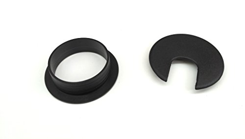3 Grommet+Black+Plastic+Cable+Organizer