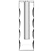 DEFAITH Crystal Vase Stand for Gold Rose, Fresh-Cut Rose Flowers Decorative Centerpiece for Home or Table 1.18