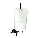 Dog Dachshund Cast Iron Animal Paper Towel Holder Bath Tissue Toilet Roll Jewelry Organizer Free-Standing Bronze Rustic Decor 12-inch
