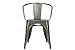 DHP Elise Metal Dining Chair, Set of Two, Antique Gunmetal