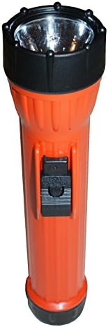Bright Star 2124 Work SAFE 3 D Cell Incandescent Flashlight, 9000 CP, UL/CUL Class I, Division I, /ASTM & MSHA approved, Orange