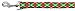 Dog Supplies Christmas Argyle Nylon Ribbon Leash 1 Inch Wide 6Ft Long