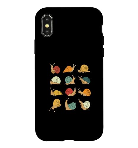 Beautifully Illustrated Snails Vintage Snail Case for iPhone X/XS
