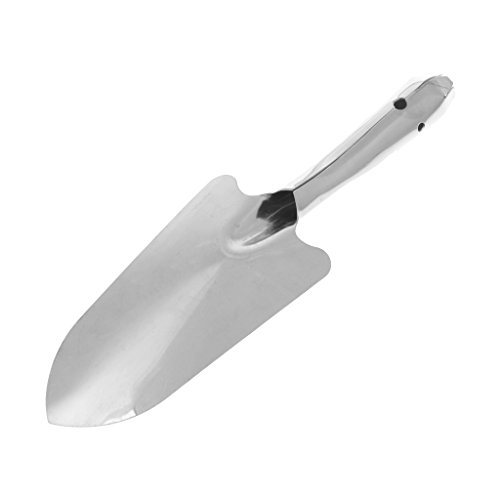 Onpiece Stainless Steel Trowel Shovel Digging Transplanter Garden Tool, 11 Inch