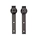 TCBunny 8FT Sliding Barn Door Hardware Kit Black Antique Smooth and Quiet Steel Track Set