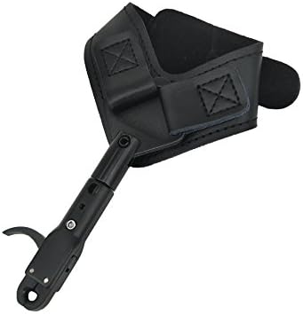 KOWinner Archery Release Aids Genuine Leather Compound Bow Wrist Trigger Caliper Release
