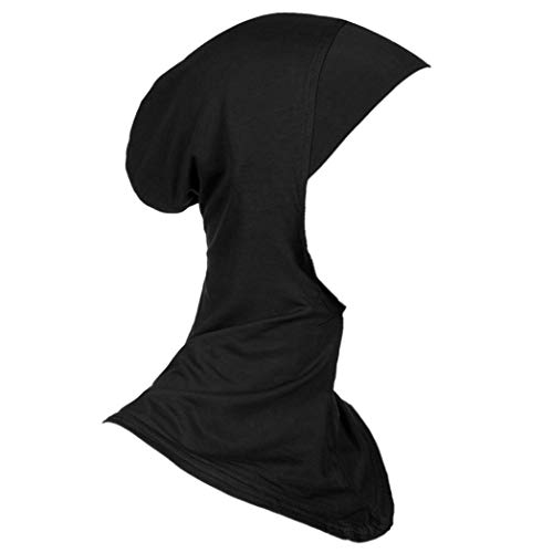 ZOMUSAR Clearance! Muslim Under Full Cover Scarf Cap Hijab Islamic Neck Cover Head Wear Cap (Black) - Thumbnail 2