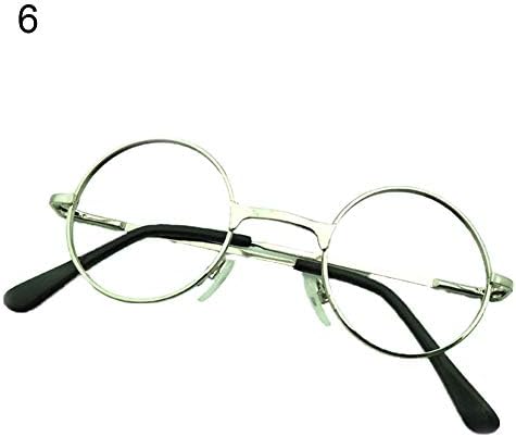 xxiaoTHAWxe Baby Eyeglass Frame, Retro Style Round Baby Infant Eyeglass Frame Children Eyewear Photography Prop - 6#