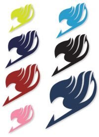 Fairy Tail Guild Symbol Temporary Tattoo Set of 5 Colors