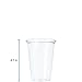 Dart TR16 16 oz Flush-fill Ultra Clear PET Plastic Cup (Case of 1000)