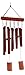 Bamboo Wind Chimes - Large Brown Indoor Outdoor Wooden Melody - 24