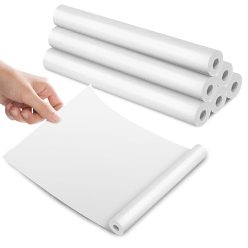 (6 Rolls) A4 Thermal Printer Paper, Foldable Thermal Paper, Compatible with Most Thermal Printers, BPA-Free, Suitable for Documents, Websites and Photos
