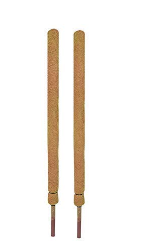 COIR GARDEN Coir Moss Stick 3.5 feet (106 cm) Length- 2 Pieces - Coco Pole - Moss Stick for Money Plants, Housing Plants, Outdoor Plants, Indoor Plants & Climbing Plants - Coir garden