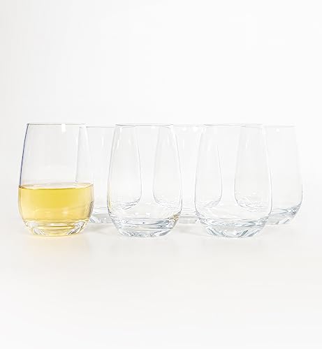 THE GOOD STORE Acrylic Premium Quality Plastic Unbreakable Tumbler Glasses | Set of 6 Stemless Short Drinking Cups | Reusable, Dishwasher Safe
