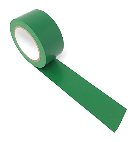 APT, (Green, 2’’ Width, 36 Yds Length), PVC Marking Tape, Premium Vinyl Safety Marking, Dance Floor Splicing Tape, Floor Tape and Caution Tape, 6 mil Thick. (Multiple Color)
