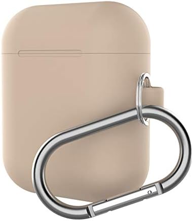 Baorio Silicone Earphone Case Compatible for AirPods Case with Keychain Shockproof Protective Silicone Cover and Skin for AirPods Charging Case earphone box