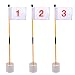 KINGTOP Golf Flags for Yard, Putting Green Pin Flags, Portable Golf Flagsticks with Hole Cup Set, 3 feet, Gifts, Thanksgiving, Halloween, Family, Children, Kids
