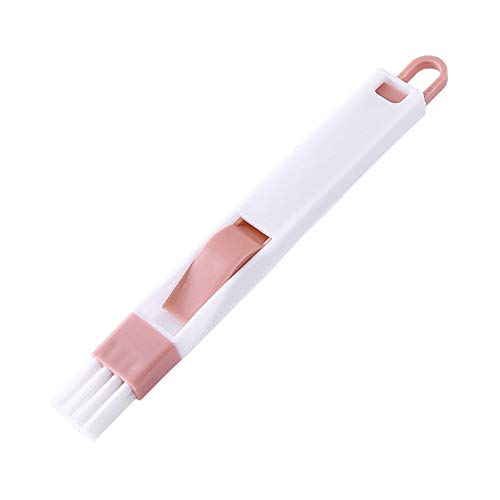 Fan-Ling Multifunctional Cleaning Brush,Slot Window Computer Cleaning Tool Kitchen Cleaning Brush,Mini Brush for Cleaning Crevices, Corners and Baseboards, 18 X 1.9cm