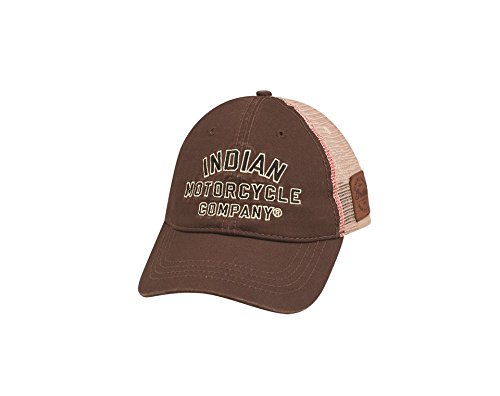 INDIAN MOTORCYCLE BROWN IMC COMPANY TRUCKER HAT