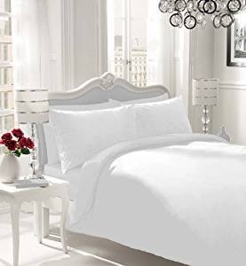 Marilyn Bed and Bath Pollycotton Duvet Set Available In and Sizes (White, King)