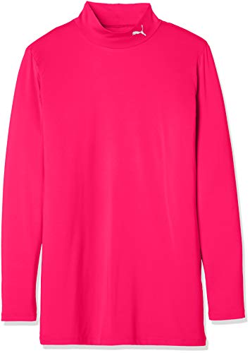 PUMA(プーマ) 着圧 インナーシャツ 長袖 ハイネック インナーウェア コンプレッション モックネックLSシャツ ジュニア 656331 キッズ 24年秋冬カラー ラズベリー(11) 日本 130 (-)