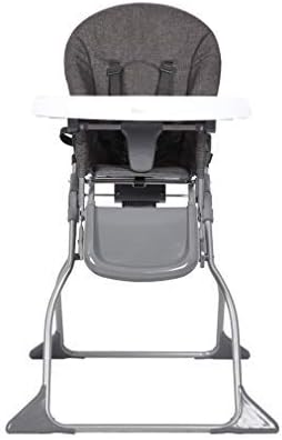 Diroan Fold High Chair, Adjustable Dining Booster Footrest Easy to Clean and Pack Away with Removable Tray and Safety Belt for BAB/Toddlers