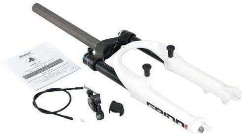 Spinner Grind 20Inches Suspension Fork 50 mm 1 1/8Inches Remote Lockout, White, ST1650