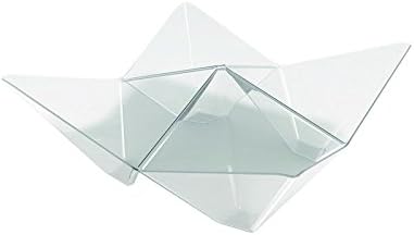 Goldplast Single-Dose Finger Food Cup Origami PS 103 x 103 mm CFZ 25PZ transparent