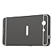 Xperia Z3 Compact Case, Aluminum Metal Frame Mirror PC Back Cover Case for Sony Xperia Z3 Compact (Black)