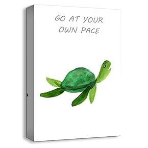 Cute Turtle Home Artwork for Kids Bedroom Living Room