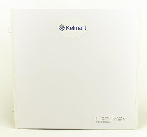 Kelmart 12 x 12 Strap Hinge Scrapbook Album Refill Pack 15 sheets