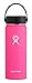 Hydro Flask 18 oz Double Wall Vacuum Insulated Stainless Steel Leak Proof Sports Water Bottle, Wide Mouth with BPA Free Flex Cap, Flamingo
