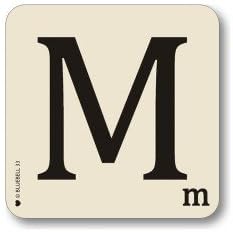 Alphabet Table Mat Letter M