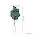 Faux Silver Dollar Eucalyptus | 8 Stems | Artificial Classic Silk Greenery Leaves for Floral Arrangement