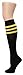 Leotruny Women's Triple Stripes Knee High Cotton Socks 6-pack