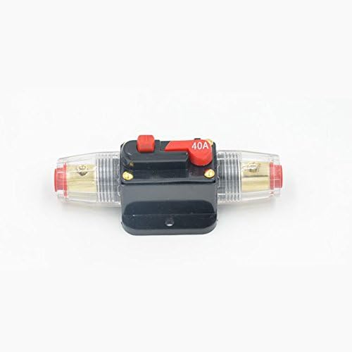 12V/24V/32V In-line Circuit Breaker 20A/30A/40A/50A/60A/80A/100A for Stereo/Audio/Car/Boat/RV Resumable Fuse Protection Current